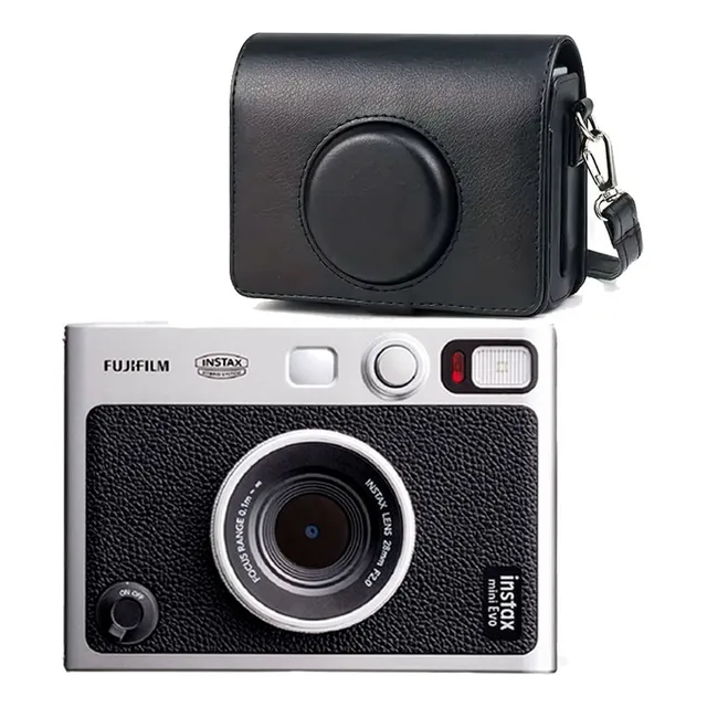 Camara Fujifilm Instax Mini Evo + Estuche Negro