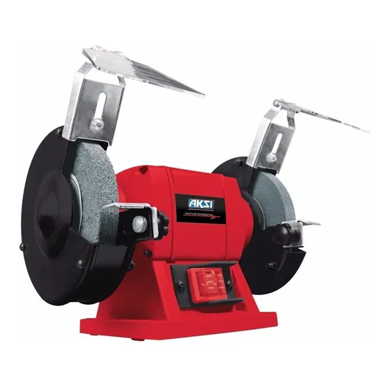 Esmeriladora de banco Aksi EBANC-B-5-150-AK de 60 Hz color rojo 150 W 127 V + accesorio
