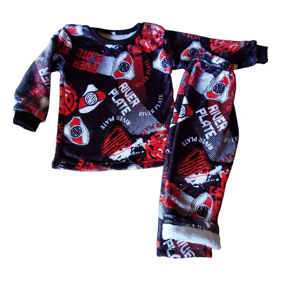 Pijamas Polar Soft Abrigados Para Niños Personajes