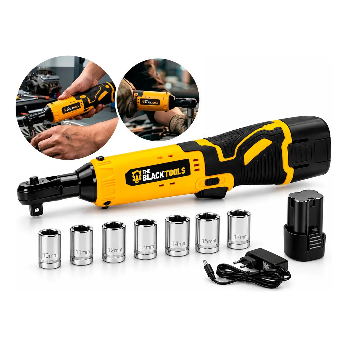 Chave de Catraca Elétrica 12V The Black Tools BCC120