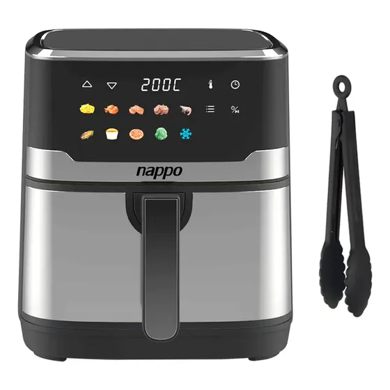 Freidora Sin Aceite Nappo Digital 6.5 L 1800w Frente Inox | Cuotas sin interés