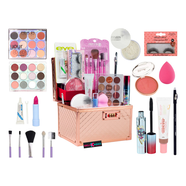 Maleta De Maquiagem Completa Ruby Rose Super Completa Maleta De Maquiagem Completa Ruby Rose Super Completa