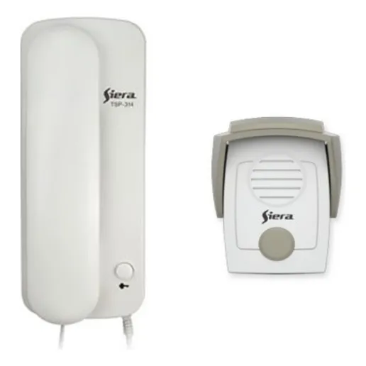 Kit Portero Eléctrico Siera Tsp-315 Completo Color Blanco