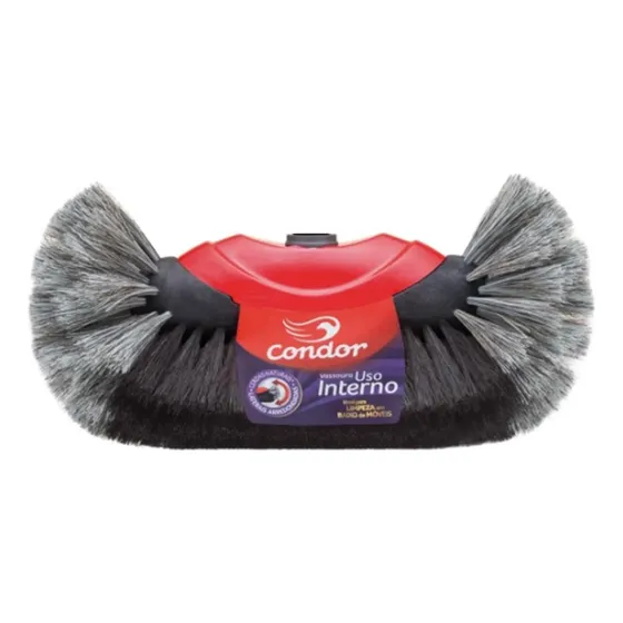 Vassoura Pelo Bola 30cm Condor V-2 Com Crina Animal S/ Cabo