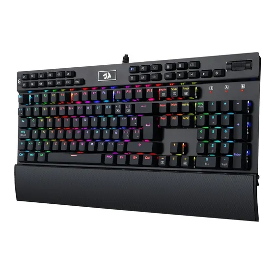 Teclado Mecánico Gamer Redragon Yama Rgb K550 - Español Color del teclado Negro Idioma Español Latinoamérica