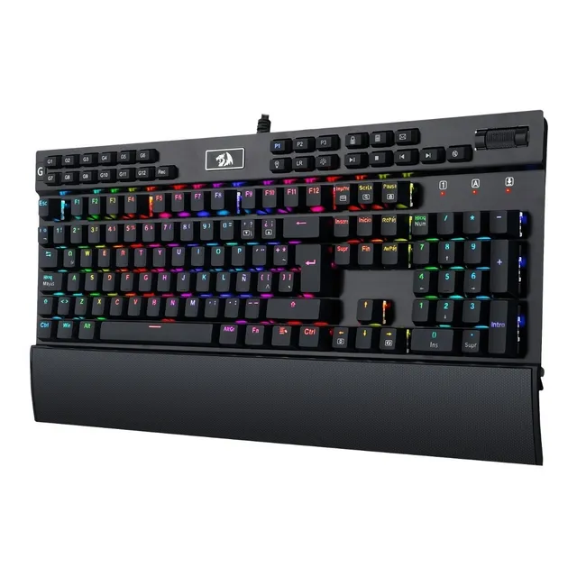 Teclado Mecánico Gamer Redragon Yama Rgb K550 - Español Color del teclado Negro Idioma Español Latinoamérica