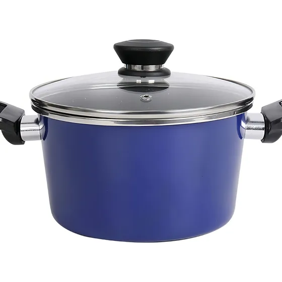 Olla Cacerola 20 Cm Cuori C-marina-20 Interior Antiadherente Color Azul