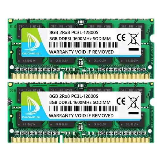 Memoria RAM Gamer 16Gb 2 x 8Gb 1600 Mhz DDR3 Sodimm PC3-12800S Laptops Duomeiqi SD