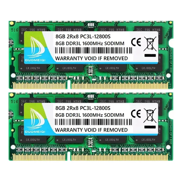 Memoria RAM Gamer 16Gb 2 x 8Gb 1600 Mhz DDR3 Sodimm PC3-12800S Laptops Duomeiqi SD