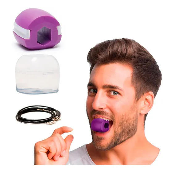 Ejercitador De Mandíbula Tonificación Mejillas Fit Jawline Color Violeta