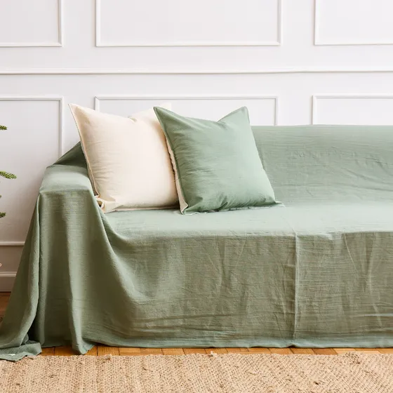 Funda Para Sillón 2 Cuerpos 300x230 Gasa Tusor 100% Algodón