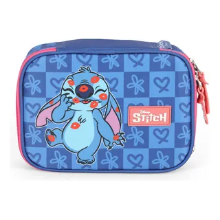 Estojo Box Stitch Disney Feminino BaĂș Escolar Cor Azul Estojo Box Stitch Disney Feminino BaĂș Escolar Cor Azul