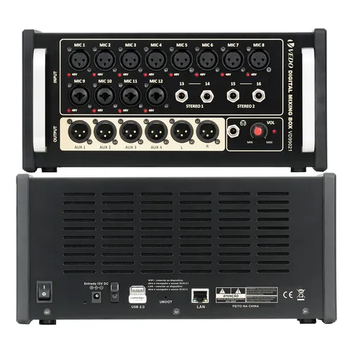 Mesa De Som Analógica Waldman Qpx-16 Usb 16 Canais | MercadoLivre
