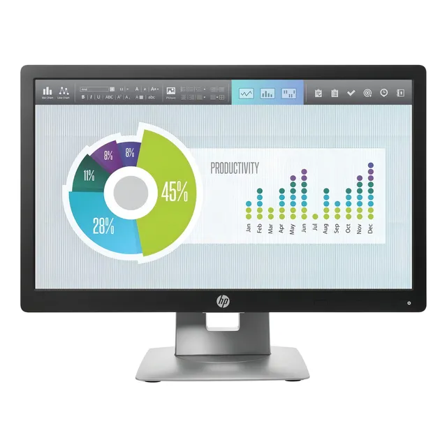 Monitor HP con pantalla de 20" 60Hz 220V y resolución HD