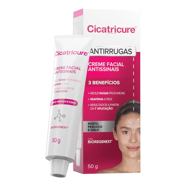 Creme Facial Cicatricure Antirrugas 50g - Rosto E Corpo E Bioregenext Normal Dia/noite Creme Facial Cicatricure Antirrugas 50g - Rosto E Corpo E Bioregenext Normal Dia/noite