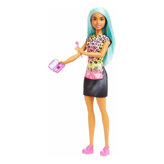 Barbie Muñeca Artista Maquilladora Cabellos Azulado Mattel