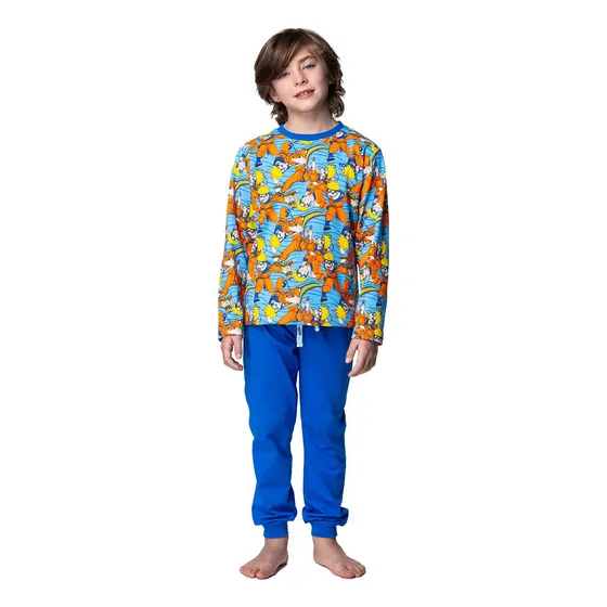 Pijama Largo Niño Invierno Algodón Naruto C2 Top