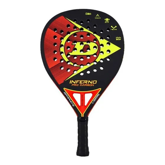 Paleta Padel Dunlop Pala Pro Carbon Paddle Importada