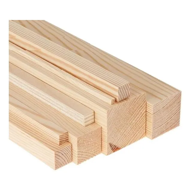Madera Pino En Varillas De 1 Metro De 5mm X 5mm X 10 Unid