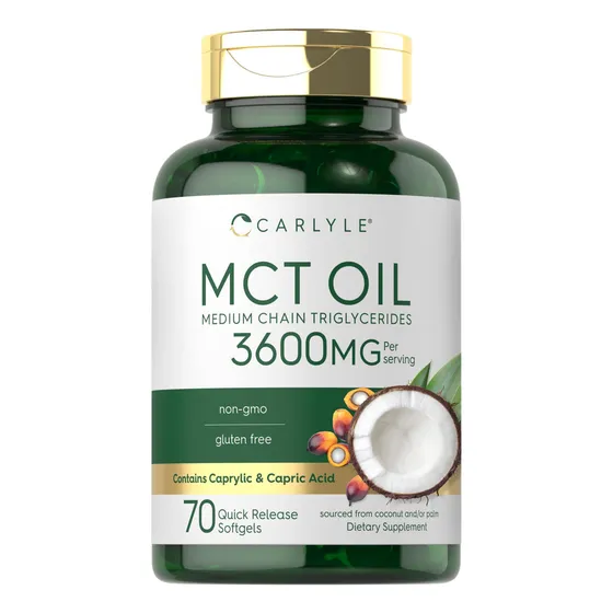 Suplemento Carlyle Mct Oil, Cápsulas, 3600 Mg, 70 Cápsulas B