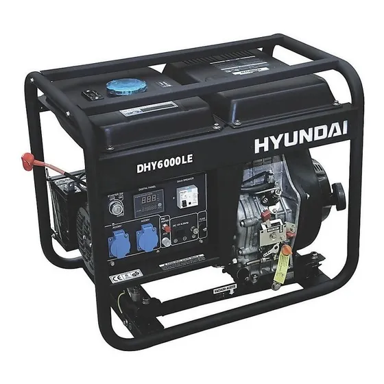 Generador Eléctrico Y Manual Hyundai Diesel 5/5,5 Kw/kva