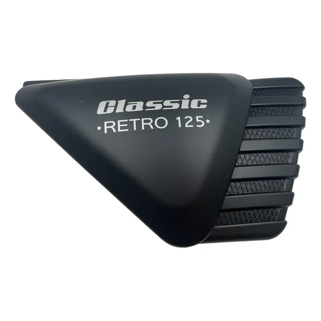 Tapa Lateral Derecha Original Baccio Classic Retro Negro Mat