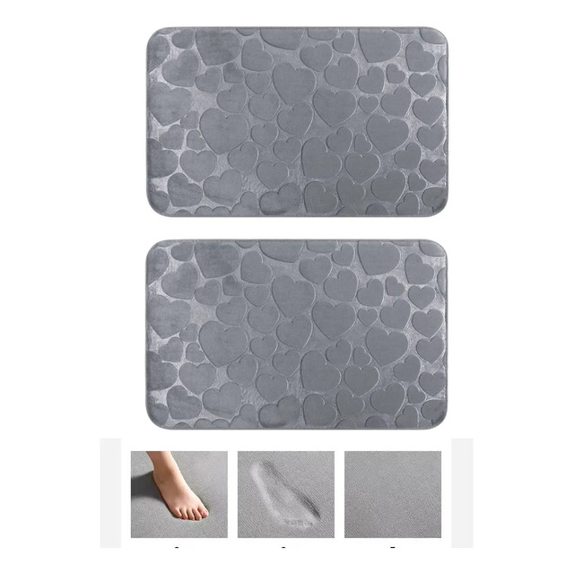 Kit 2 Tapetes Para Banheiro Antiderrapante Super Soft