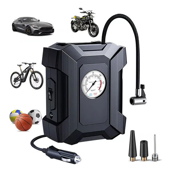 Compresor De Aire Inflador Llantas Bomba Portátil 12v 100psi