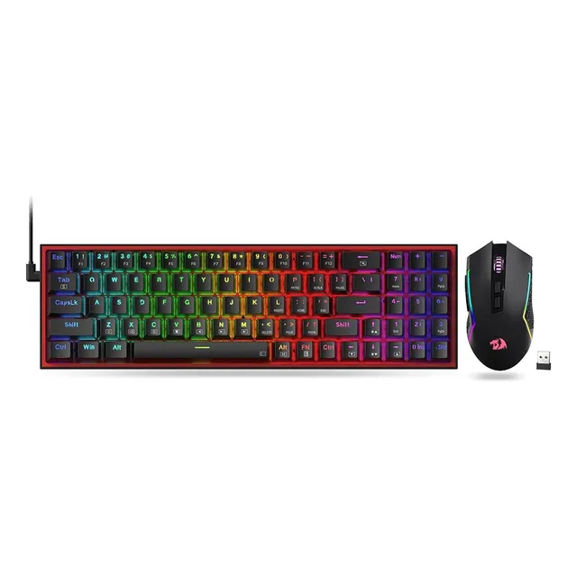 Combo Redragon Teclado Y Mouse  2 En 1 Pollux +trident S136