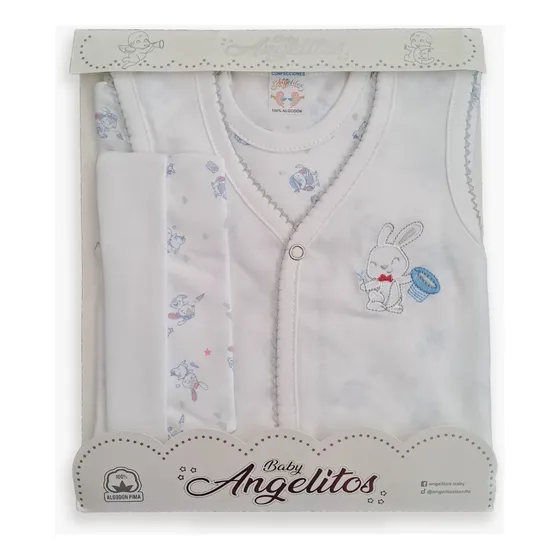 Set De Nacimiento Bebé 5 Pza. Angelitos Baby Ref. Aj05
