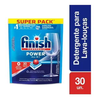 Finish Detergente Lava Louças Powerball Super Pack 30 Unid. Finish Detergente Lava Louças Powerball Super Pack 30 Unid.