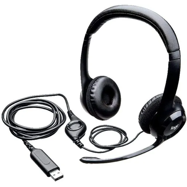 Audifonos Con Micrófono De Cable Usb Logitech H390 Pc Laptop