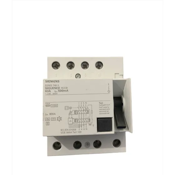 5sm3746-5 Siemens Interruptor Diferencial  63a 500ma 400v