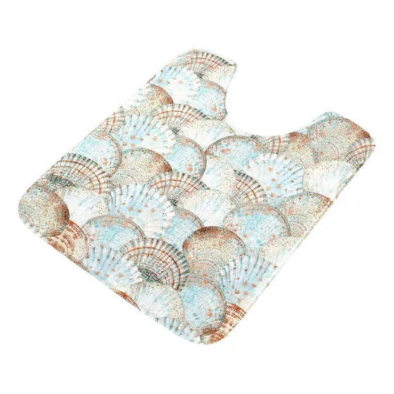 Alaza Seashells In Abstract Tapete Baño Forma U Absorbente X