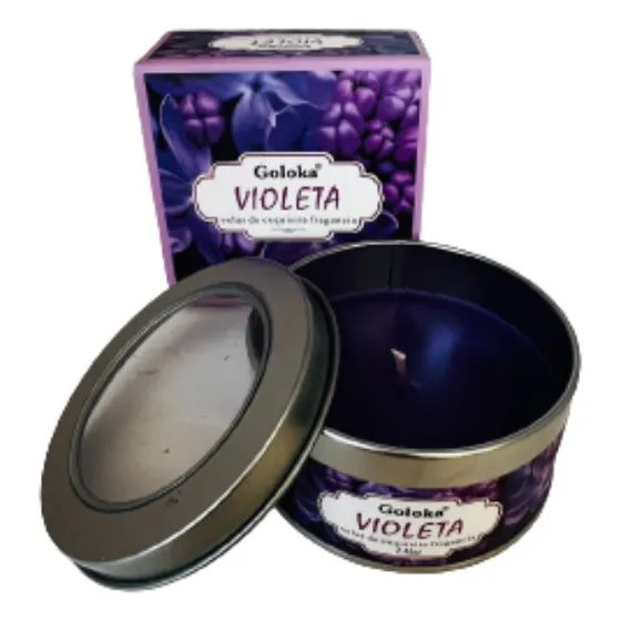 Vela Aromática Violeta - Goloka