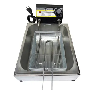 Fritadeira ElĂ©trica Profissional Inox Cuba 5l Ăleo EconĂŽmica Fritadeira ElĂ©trica Profissional Inox Cuba 5l Ăleo EconĂŽmica