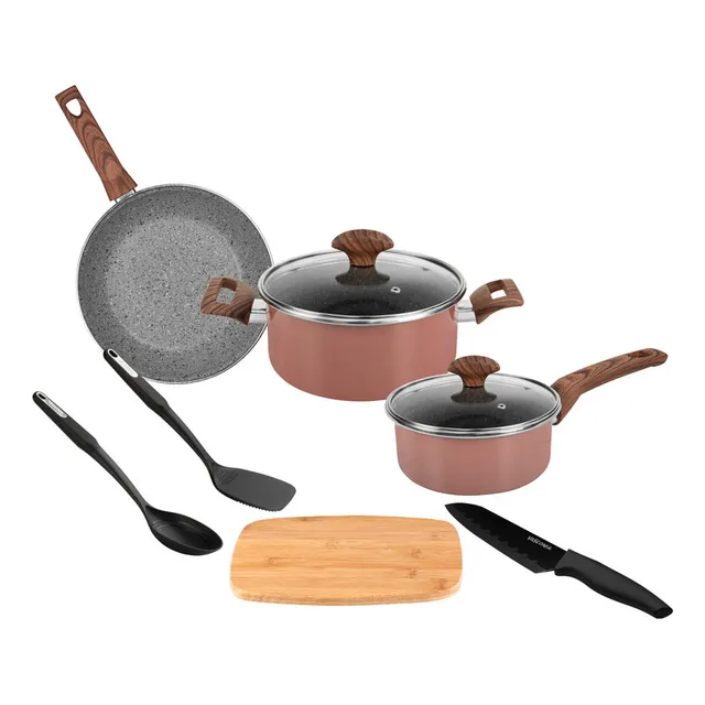 Batería de Cocina Vasconia Prime De Acero 9 Piezas