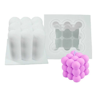 Molde Silicon Cubo Bubble Candle Vela 3d Jabon Tipo Rubik Molde Silicon Cubo Bubble Candle Vela 3d Jabon Tipo Rubik