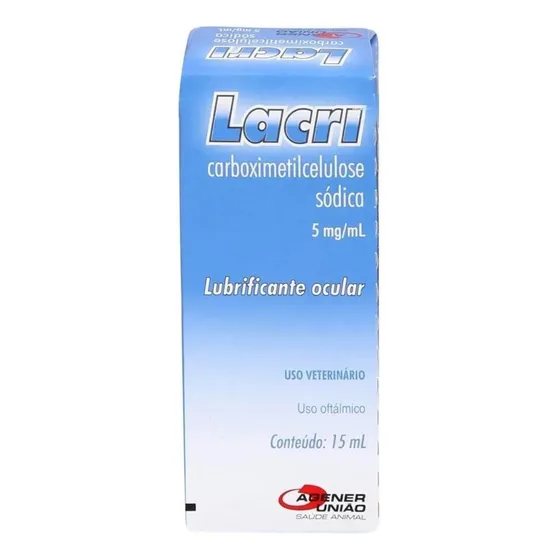 Lacri Colírio 15ml Lubrificante Ocular P/ Cães Gatos Agener