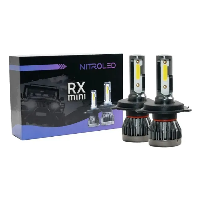 Kit X2 Luces Blancas Cree Led H4 Alta Baja Corsa Celta Fun
