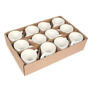 12 Canecas Branca Porcelana 325ml Vip Sublime Sublimatica Aaa 12 Canecas Branca Porcelana 325ml Vip Sublime Sublimatica Aaa