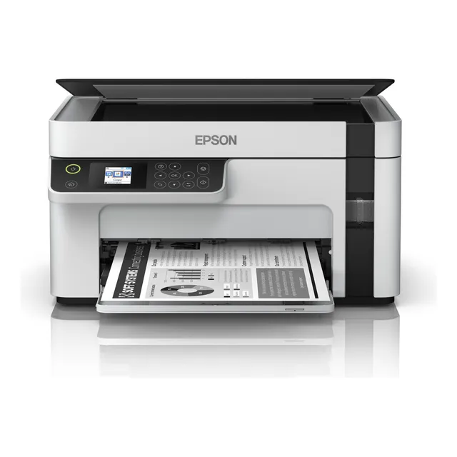 Impresora Epson Ecotank Multifuncional Blanco y Negro M2120 Mod (C11CJ18301) Wi-Fi