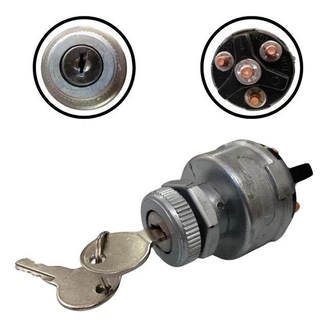 Cilindro Ignição Partida Carro Trator Lancha 12v Adaptavel