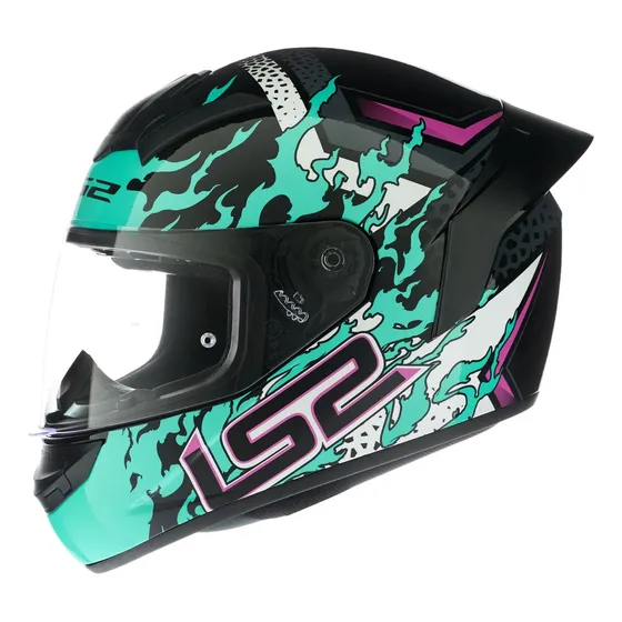 Casco Ls2 Pista Ff 352 Rookie Con Alerón Spoiler Devotobikes