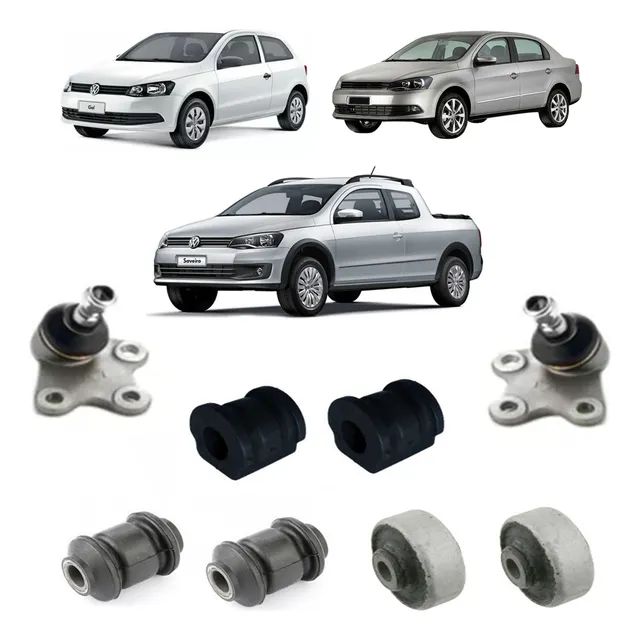 Kit Tren Delantero Vw Gol Trend Voyage Saveiro Bujes Rotulas