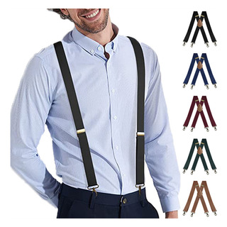 Tirantes Y Pantalones Para Hombre, Clips Reforzados, Elástic Tirantes Y Pantalones Para Hombre, Clips Reforzados, Elástic