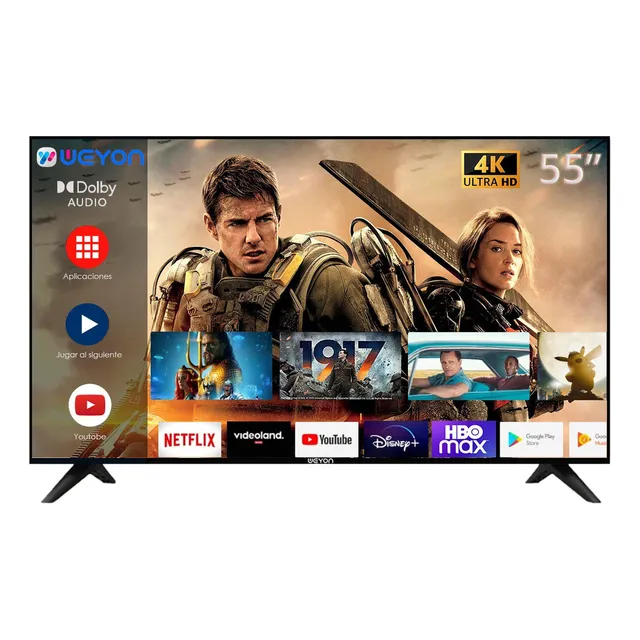 Pantalla Smart Tv Weyon 55 Pulgadas Android Tv 4k Hdr Led
