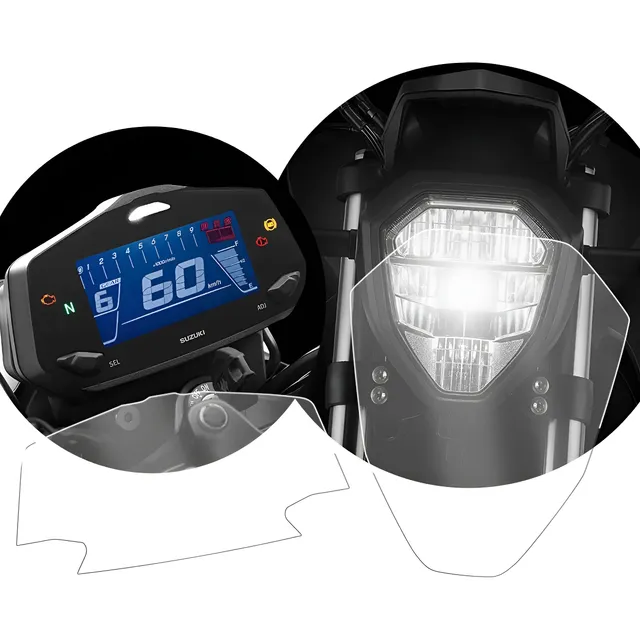 Protector Ppf Farola + Tacometro Tablero Gixxer 150 / 250