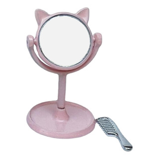 1/12 Casa De Muñecas Espejo Miniatura Niños Juguete Rosa 1/12 Casa De Muñecas Espejo Miniatura Niños Juguete Rosa
