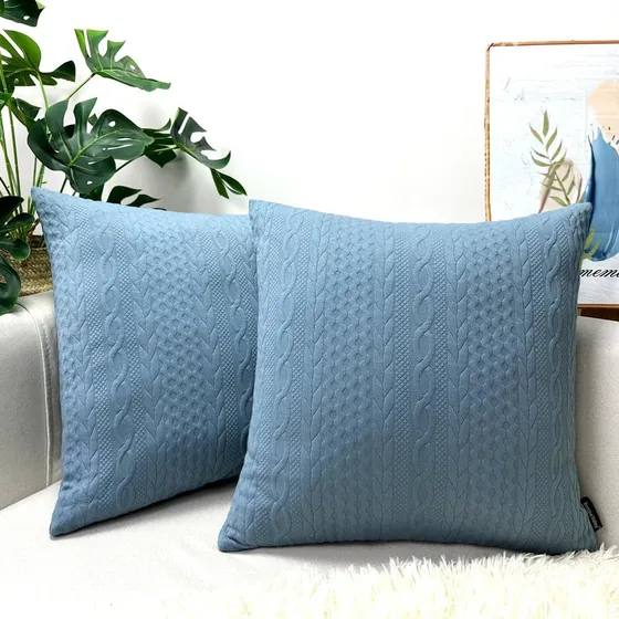 2 Fundas De Almohada, Cojín, Supersuaves, Elegantes, Moderna